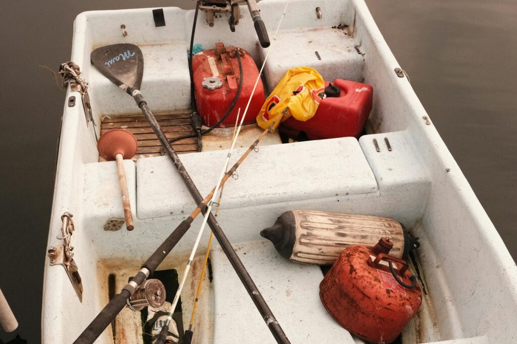 boat accessories organized