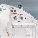 Glasply boat on water