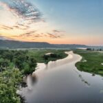 mississippi river delta aerial