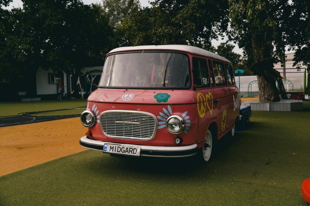 UK school minibus trip