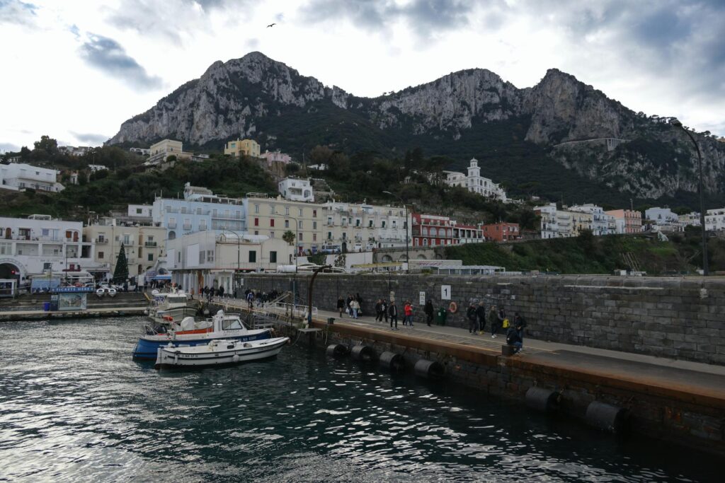view of Capri from sea