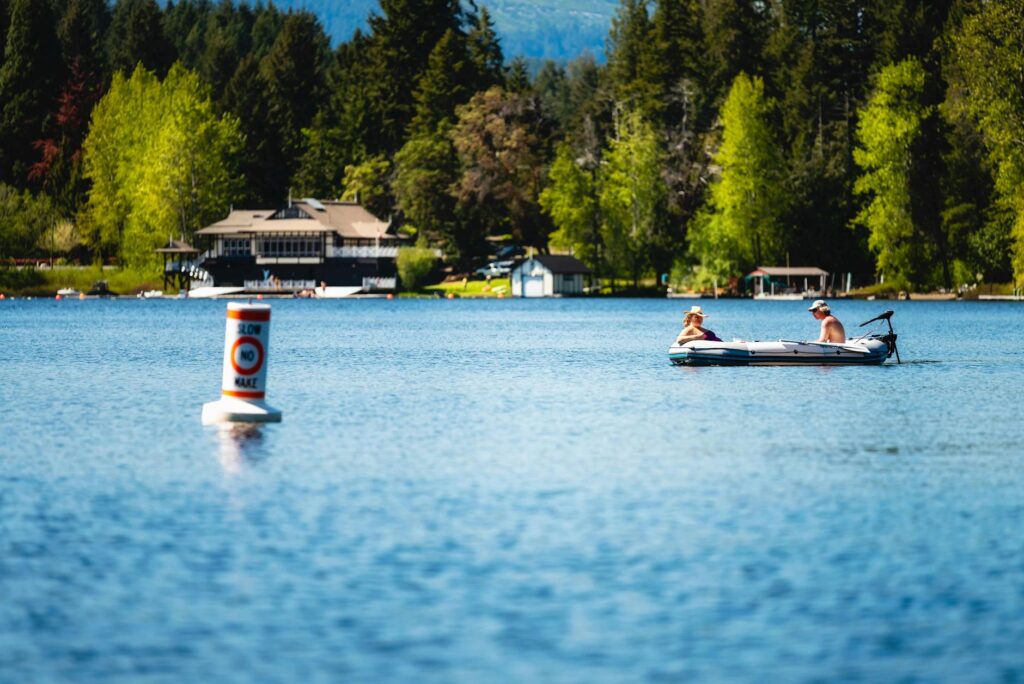 Mercury inflatable boat adventure