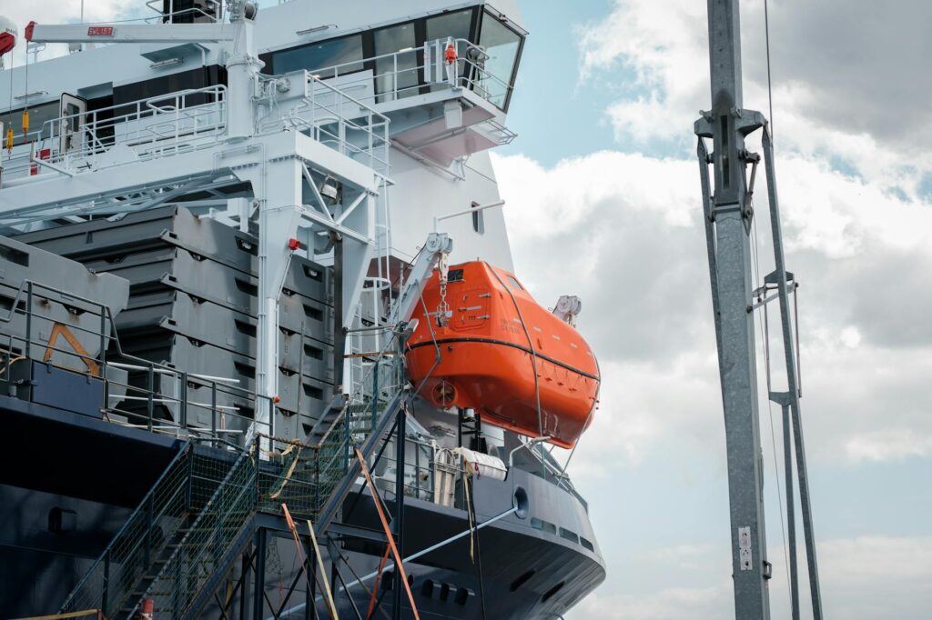 modern marine vessel bridge